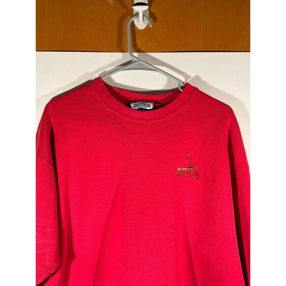 Vintage St Louis Cardinals MLB Baseball Crewneck Sweater Lee Large USA - Picture 2 of 8